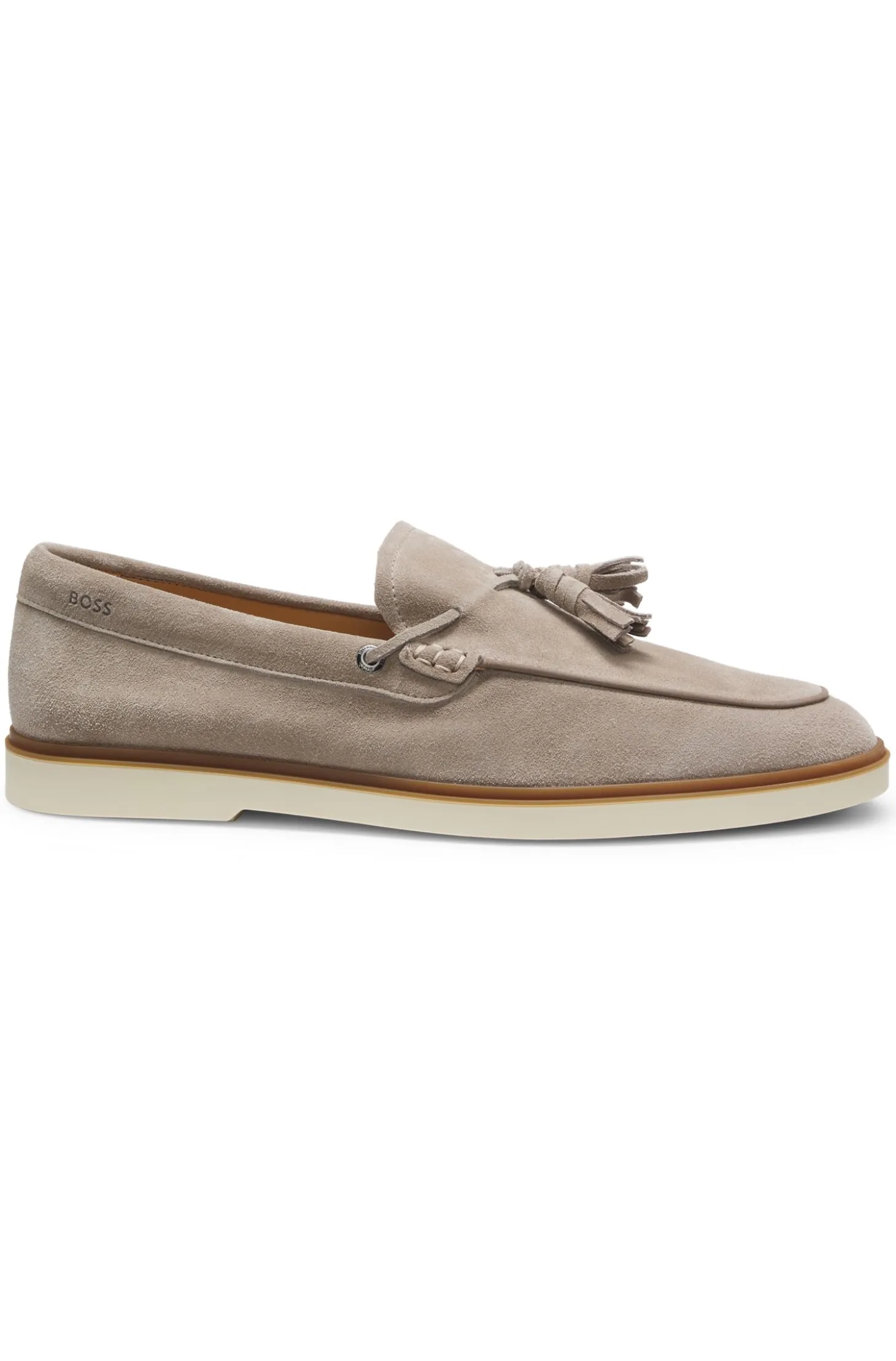 Loafer aus Veloursleder mit Quasten