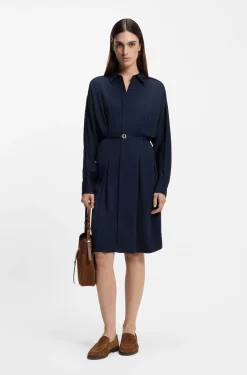 Loafer aus Veloursleder mit Raffungen