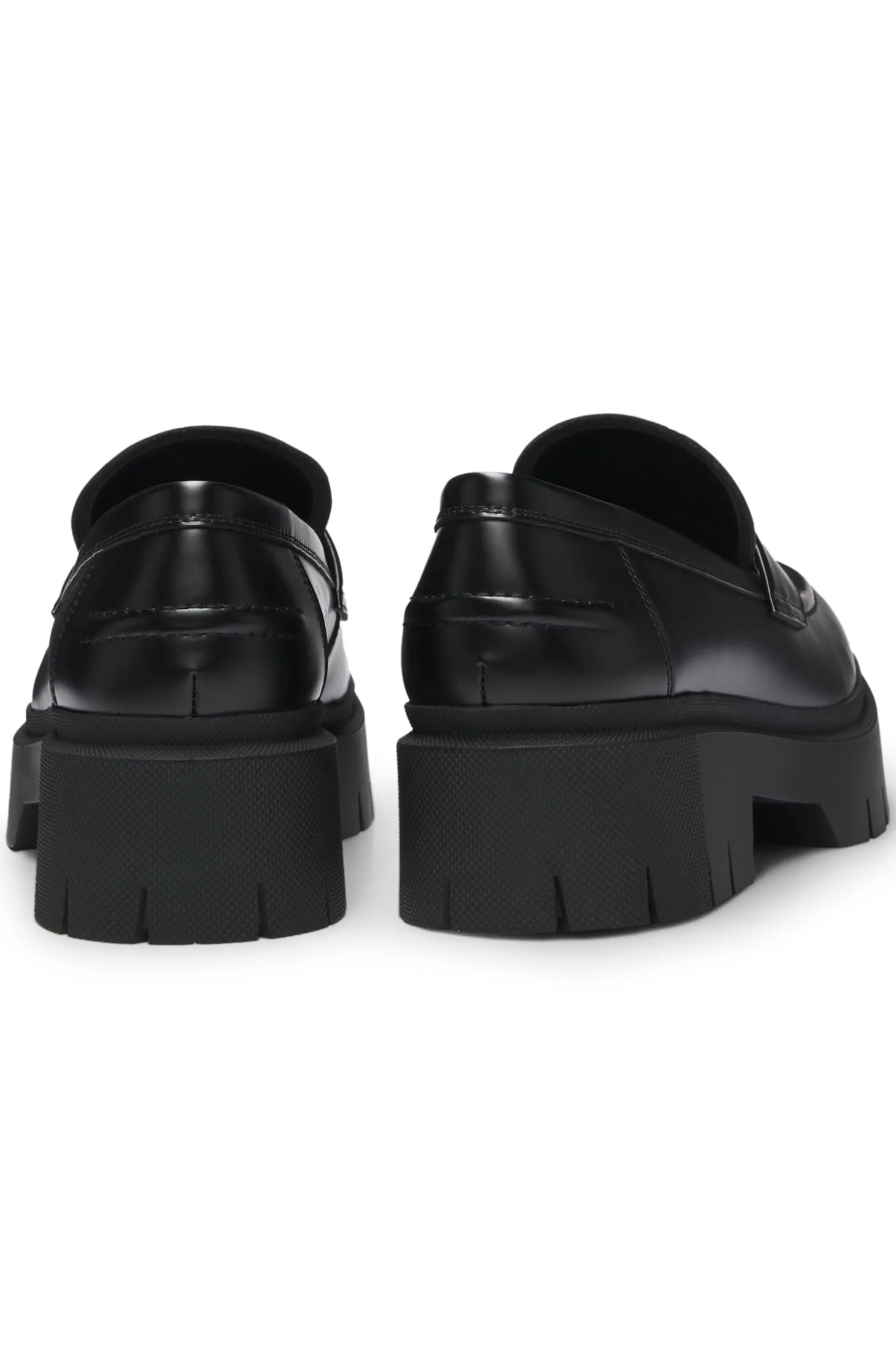 Loafers aus Kunstleder mit Stack-Logo