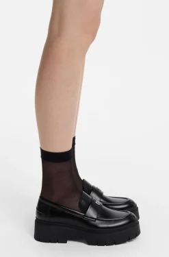 Loafers aus Kunstleder mit Stack-Logo