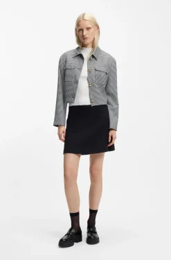 Loafers aus Kunstleder mit Stack-Logo