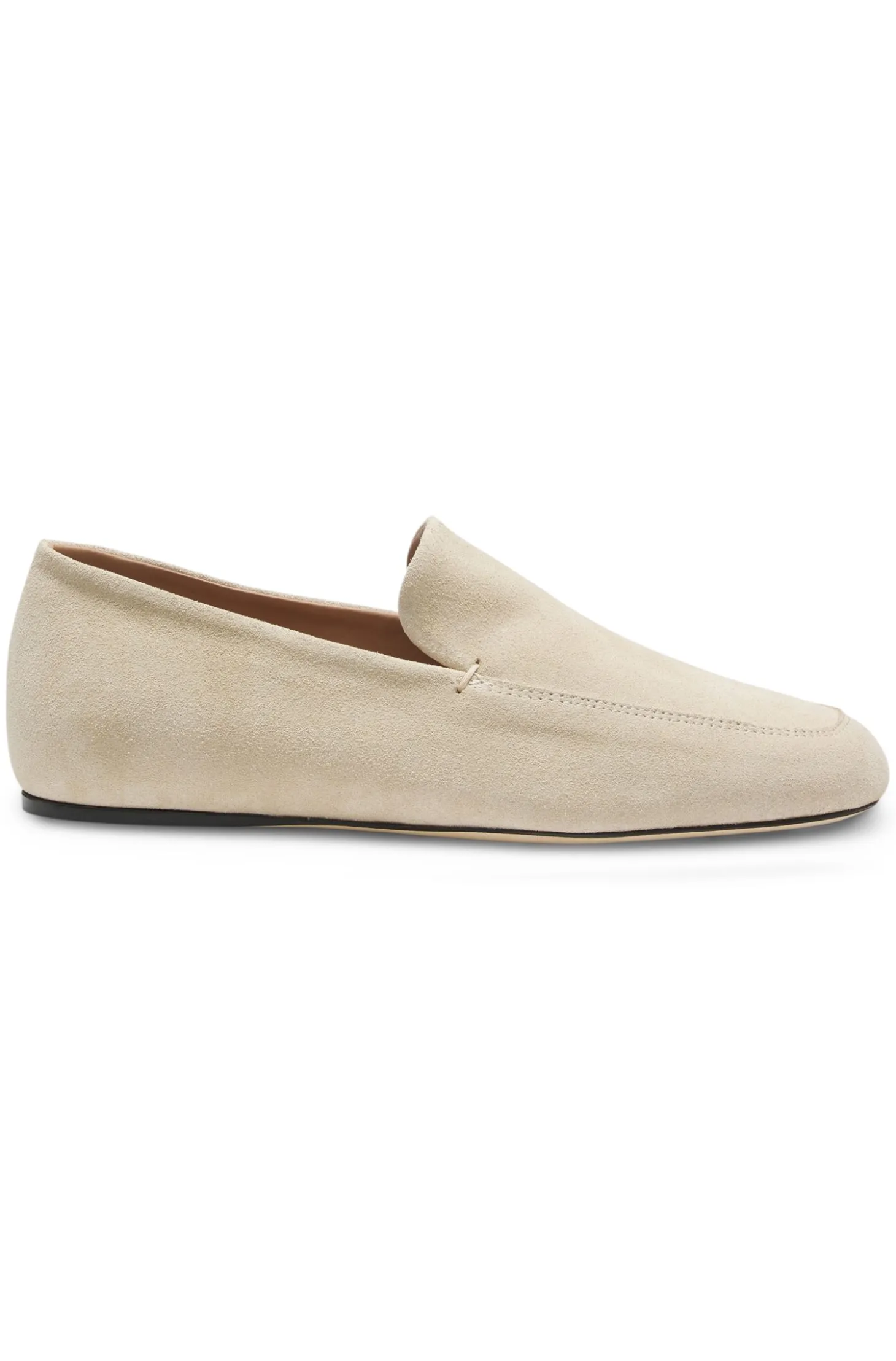 Loafers aus Veloursleder mit Laufsohle aus Leder