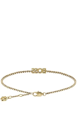 Logo-Armband in hellem Gelbgold-Ton