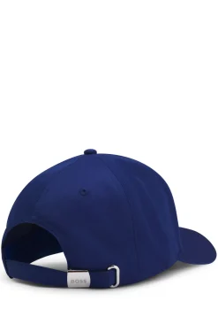 Logo-Cap aus glänzendem Twill mit Landesflaggen-Badge