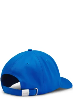 Logo-Cap aus glänzendem Twill mit Landesflaggen-Badge
