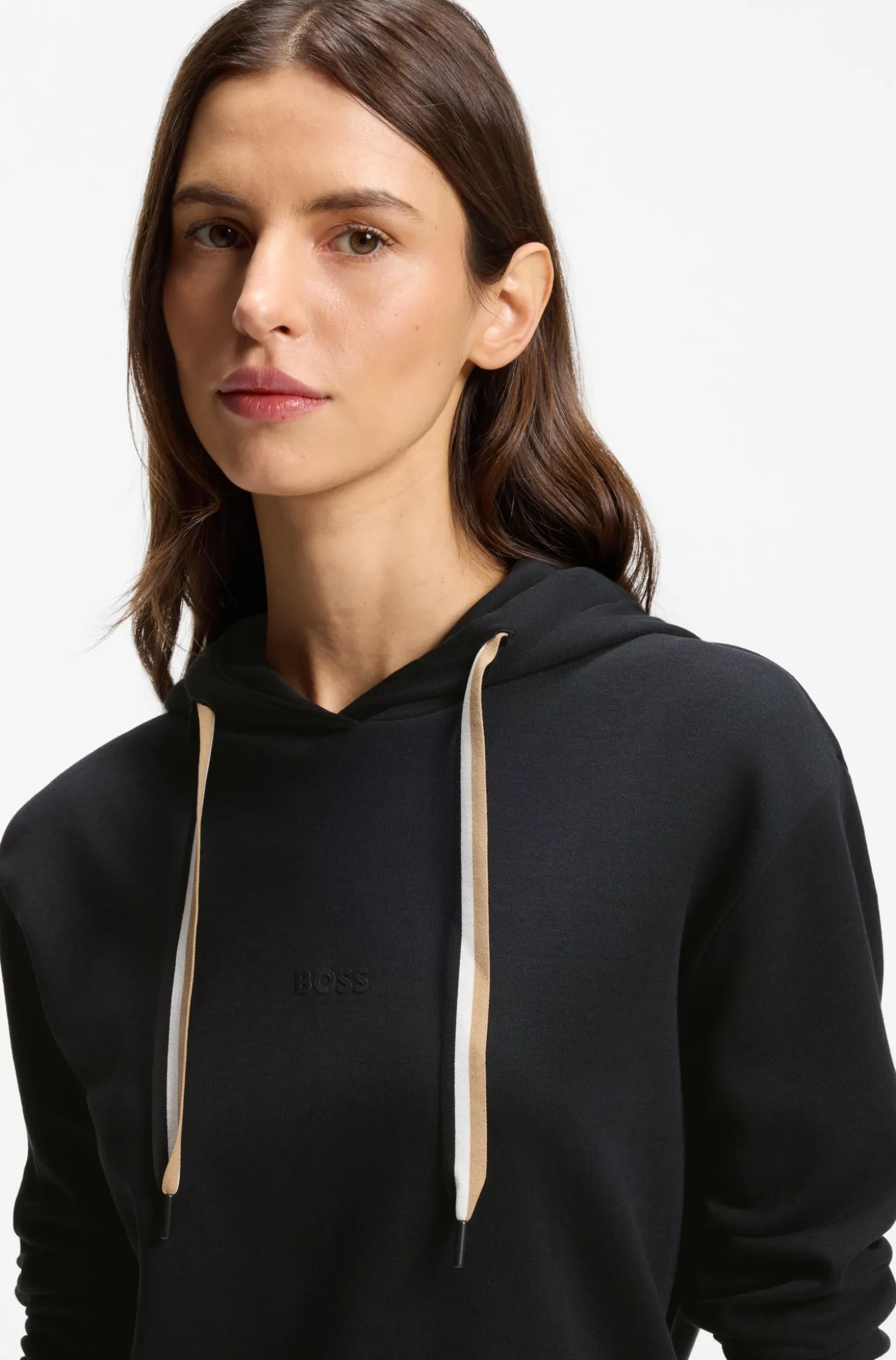 Logo-Hoodie mit Signature-Streifen-Kordeln