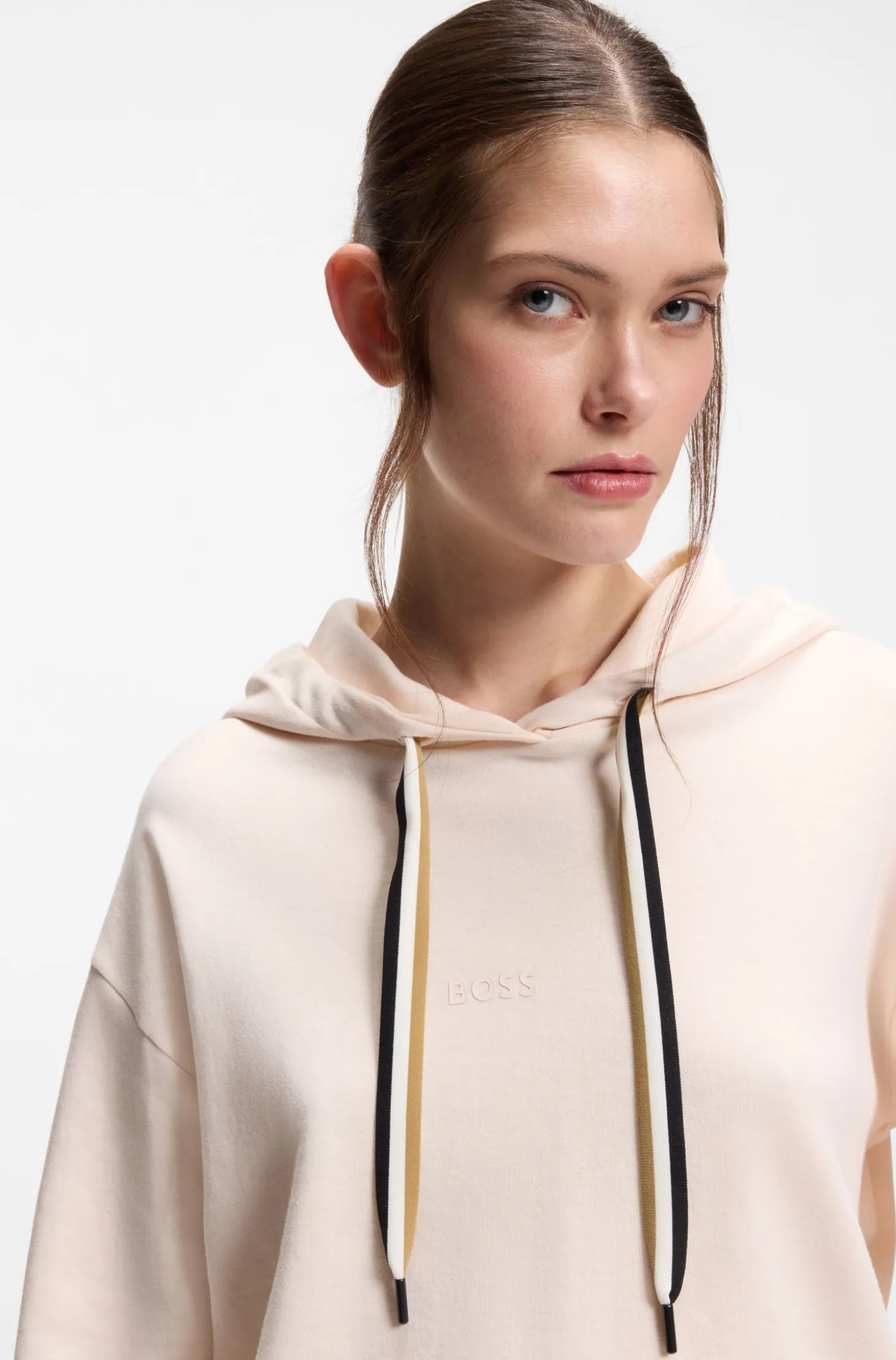 Logo-Hoodie mit Signature-Streifen-Kordeln