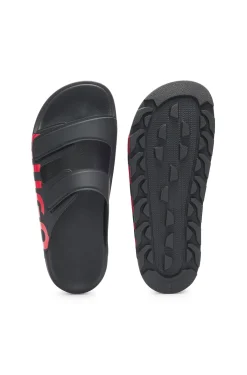 Logo-Sandalen mit zwei Klettverschluss-Riemen