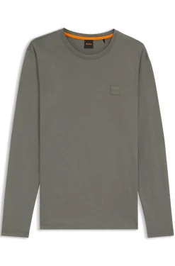 Longsleeve aus Baumwolle mit Logo-Patch