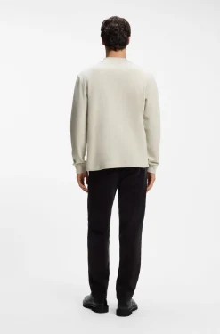 Longsleeve aus Baumwolle mit Stehkragen