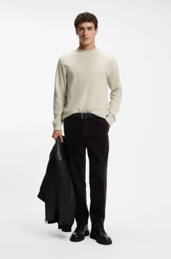 Longsleeve aus Baumwolle mit Stehkragen