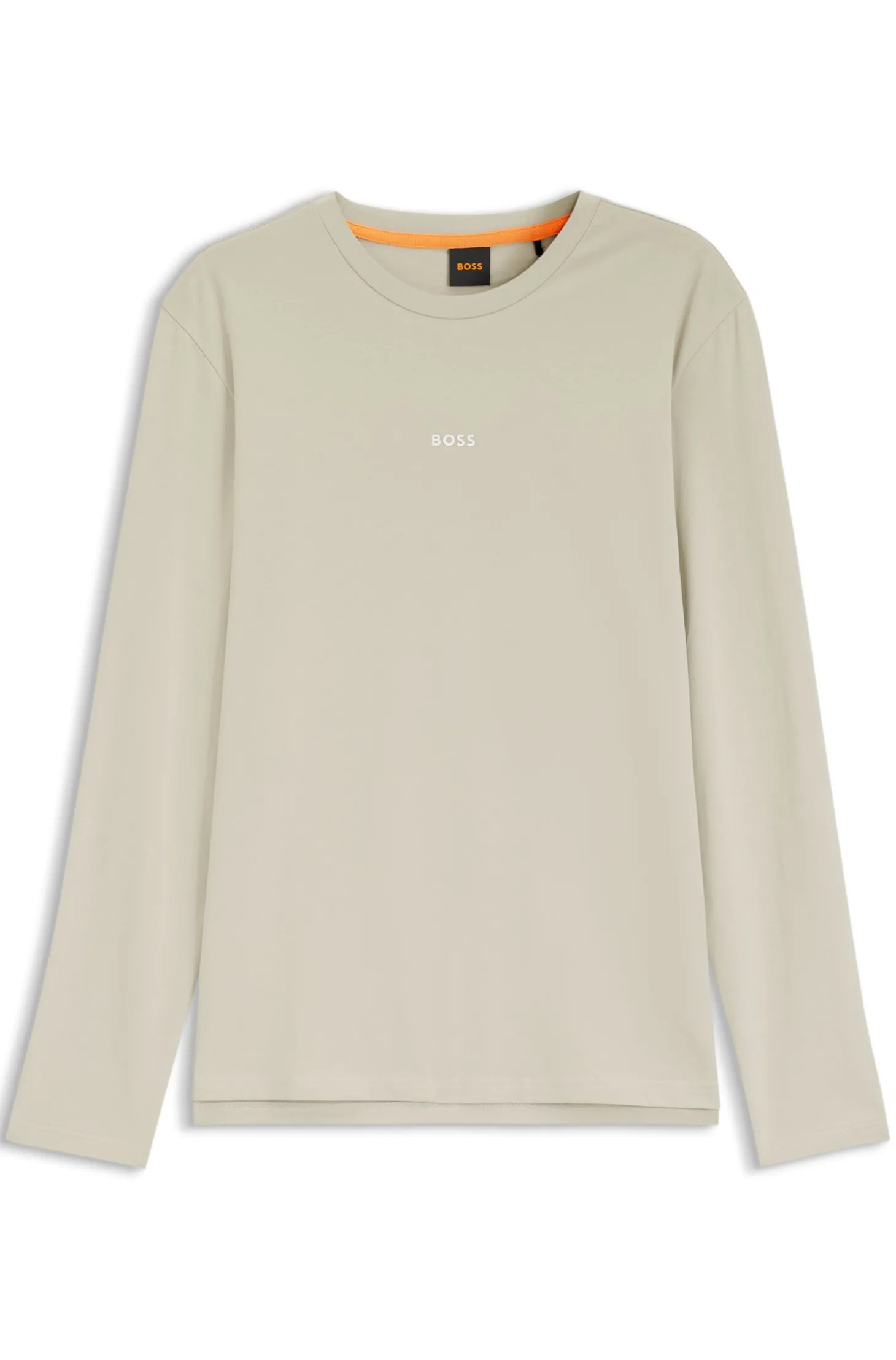 Longsleeve aus Stretch-Baumwolle mit Logo-Print