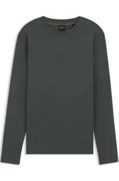 Longsleeve aus Stretch-Baumwolle mit Logo-Print