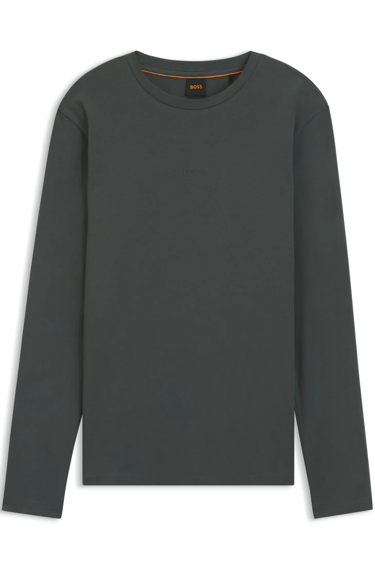 Longsleeve aus Stretch-Baumwolle mit Logo-Print