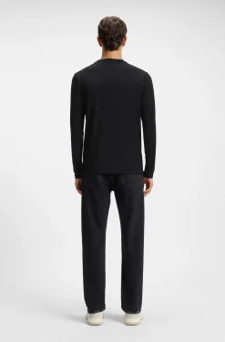 Longsleeve aus Stretch-Baumwolle mit Logo-Print