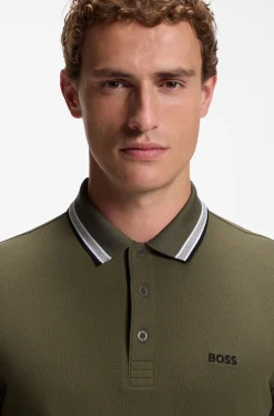 Longsleeve-Poloshirt aus Baumwoll-Piqué