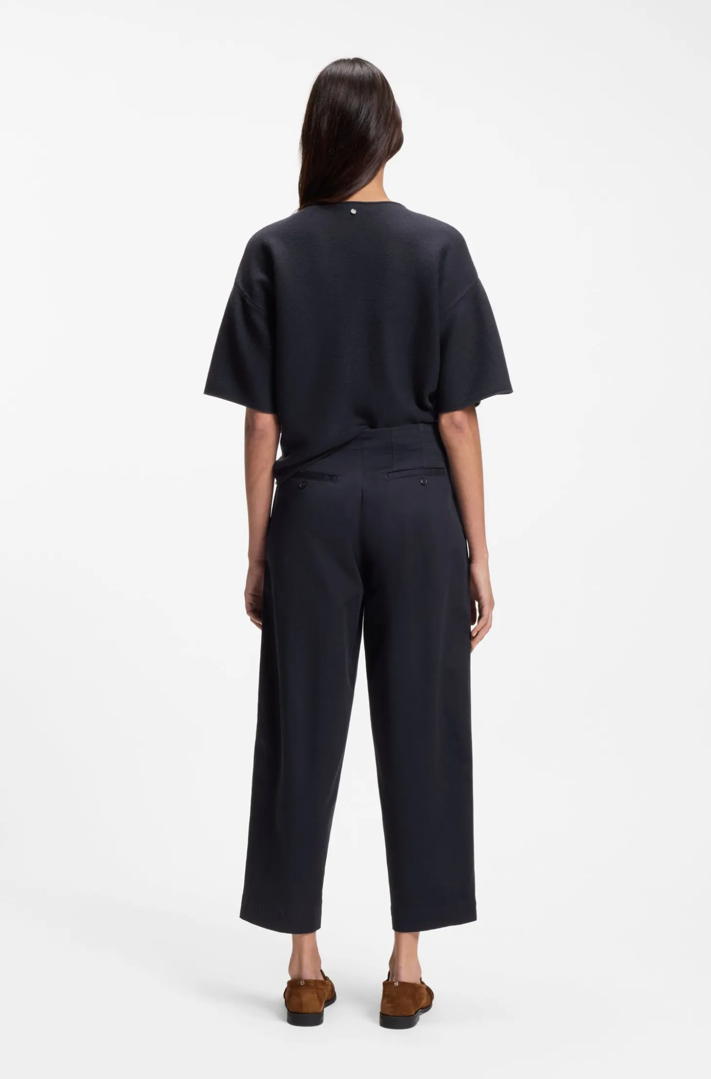 Loose-Fit Chino aus Stretch-Baumwolle mit Twill-Struktur