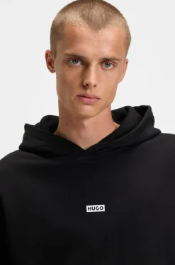 Loose-Fit Hoodie aus Baumwoll-Terry mit Logo-Details