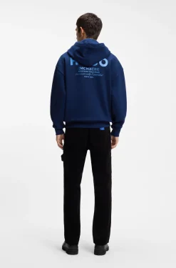 Loose-Fit Hoodie aus Baumwoll-Terry mit Logo-Details