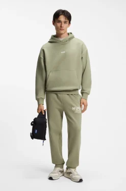 Loose-Fit Hoodie aus Baumwoll-Terry mit Logo-Details