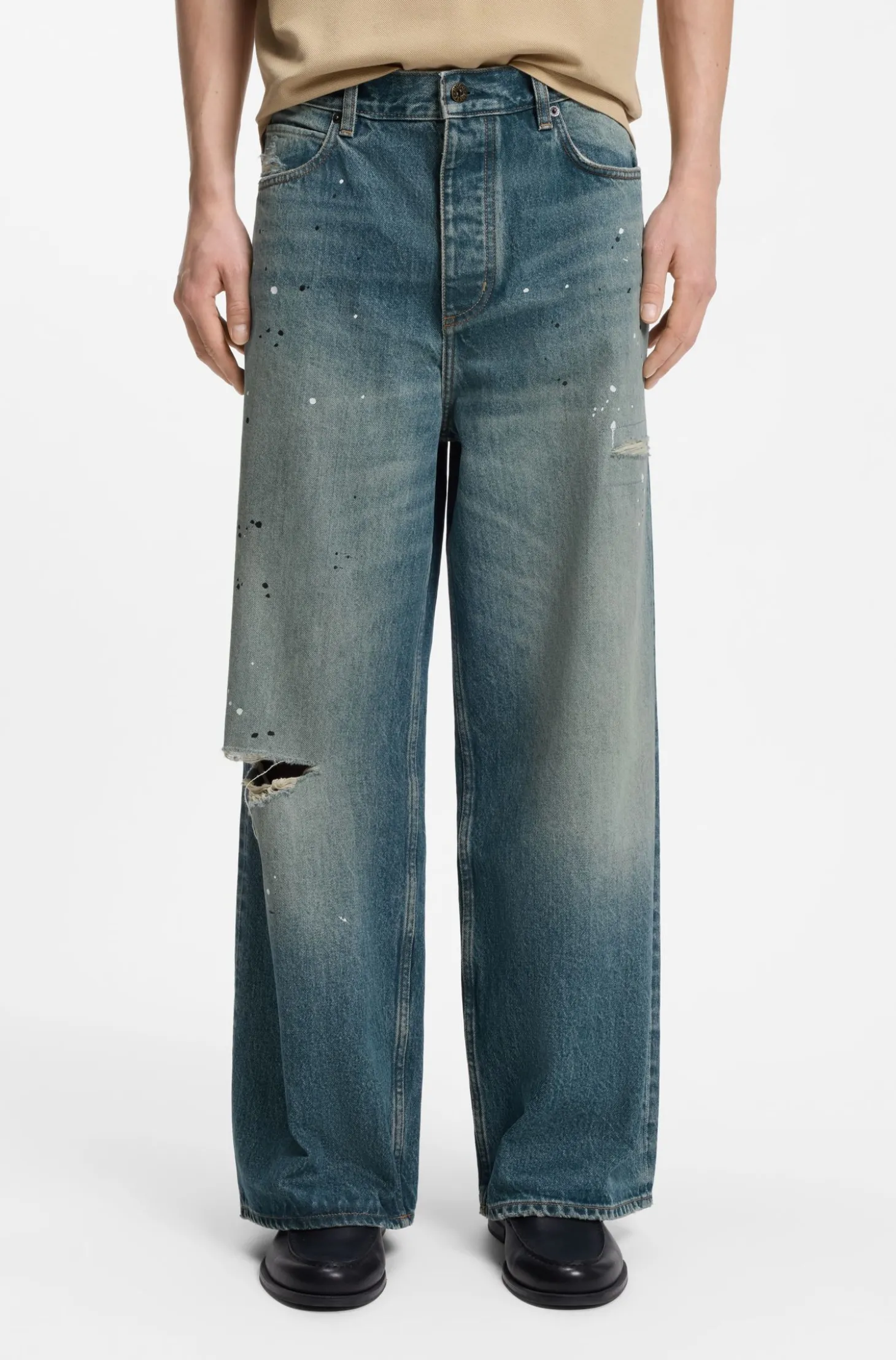 Loose-Fit Jeans aus schwerem Baumwoll-Denim