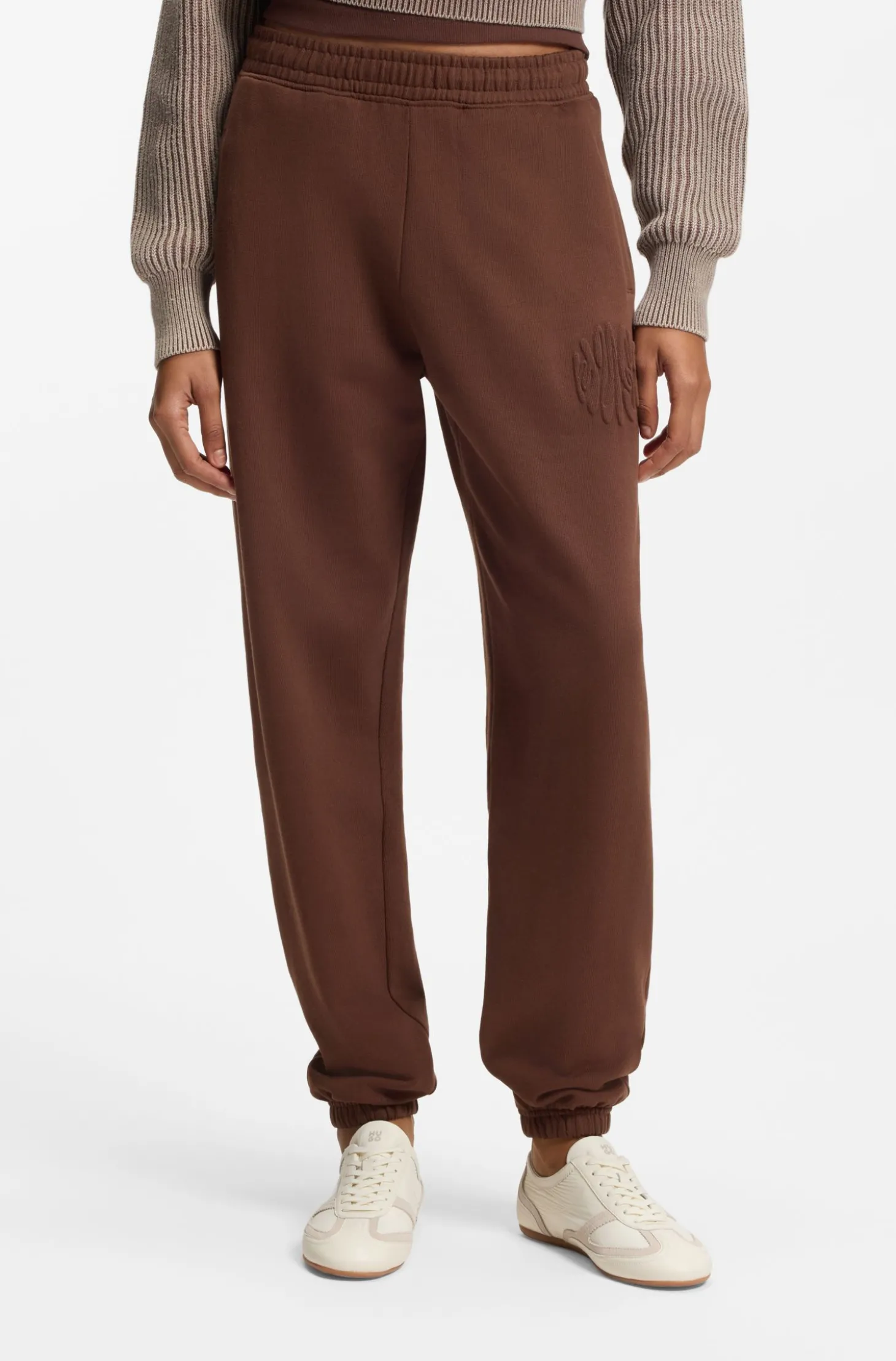 Loose-Fit Jogginghose aus Baumwoll-Terry mit Logo-Artwork