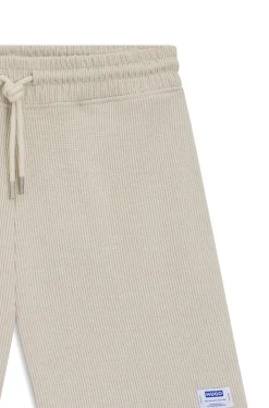 Loose-Fit Shorts aus Baumwoll-Mix mit Waffelstruktur