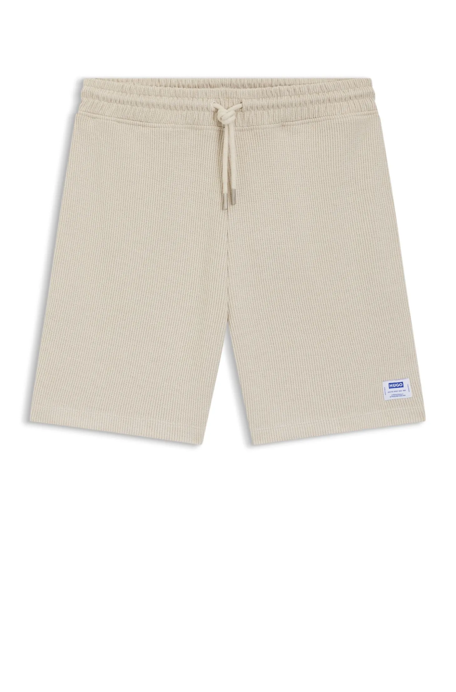 Loose-Fit Shorts aus Baumwoll-Mix mit Waffelstruktur