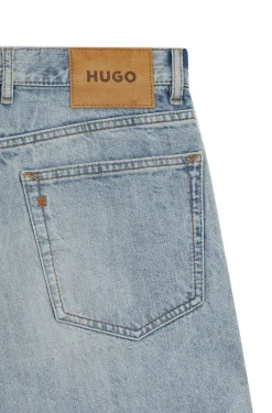 Loose-Fit Shorts aus Slub-Baumwolle
