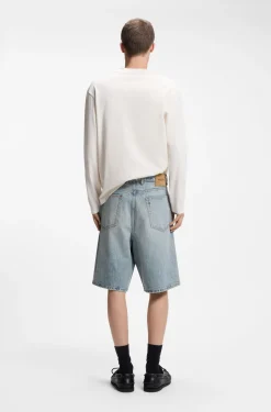 Loose-Fit Shorts aus Slub-Baumwolle