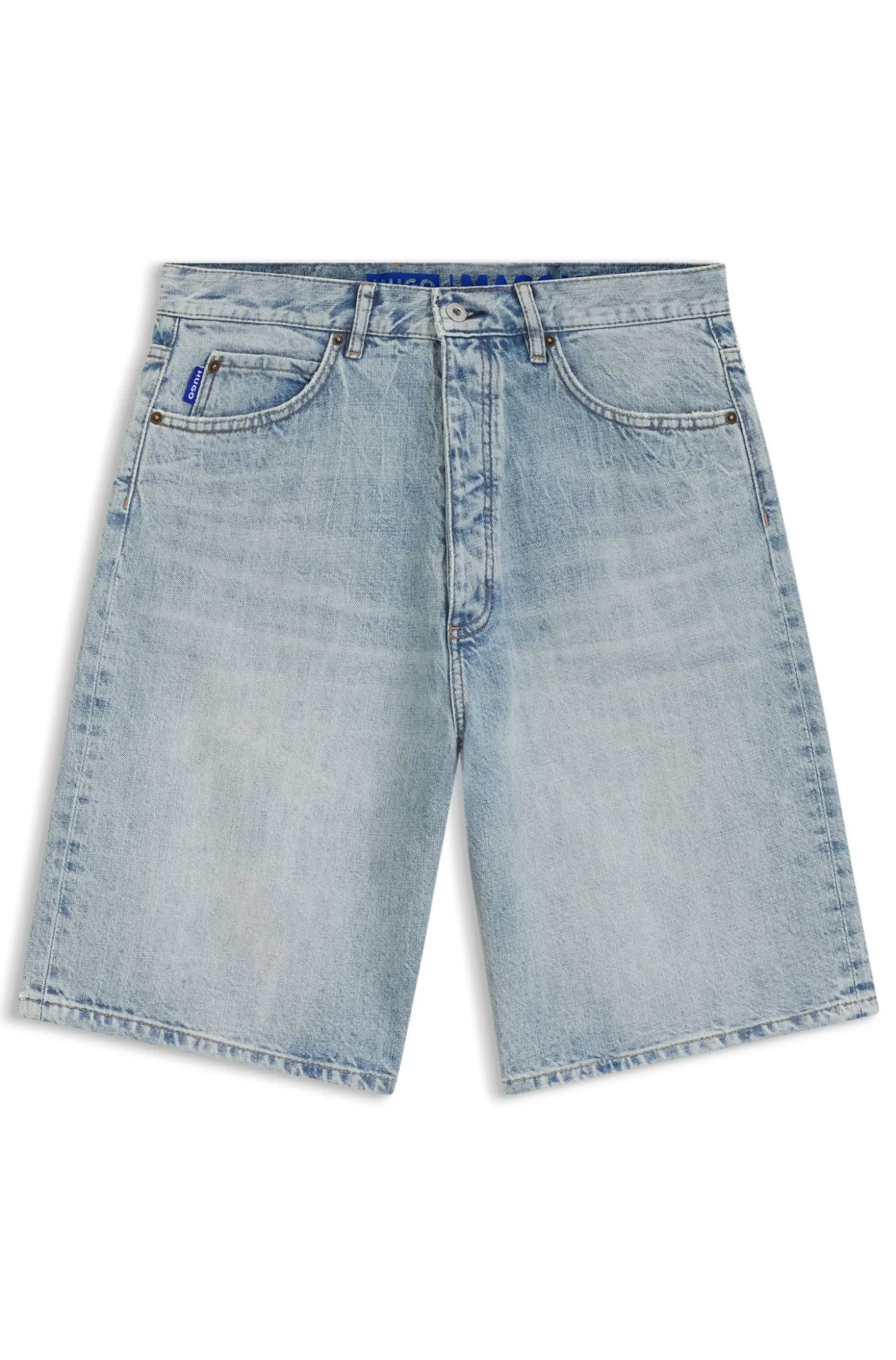 Loose-Fit Shorts aus Slub-Baumwolle