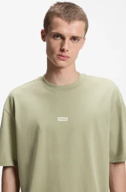 Loose-Fit T-Shirt aus Baumwolle mit Logo-Artwork hinten