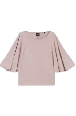 Loose-Fit T-Shirt aus Cupro mit Raglanärmeln