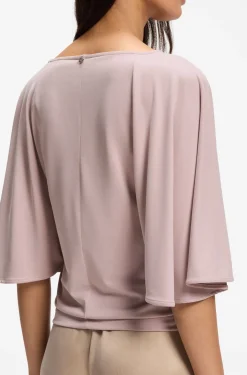 Loose-Fit T-Shirt aus Cupro mit Raglanärmeln