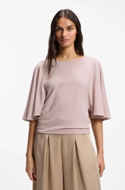 Loose-Fit T-Shirt aus Cupro mit Raglanärmeln