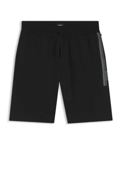 Loungewear-Shorts aus Baumwoll-Terry mit Logo-Print