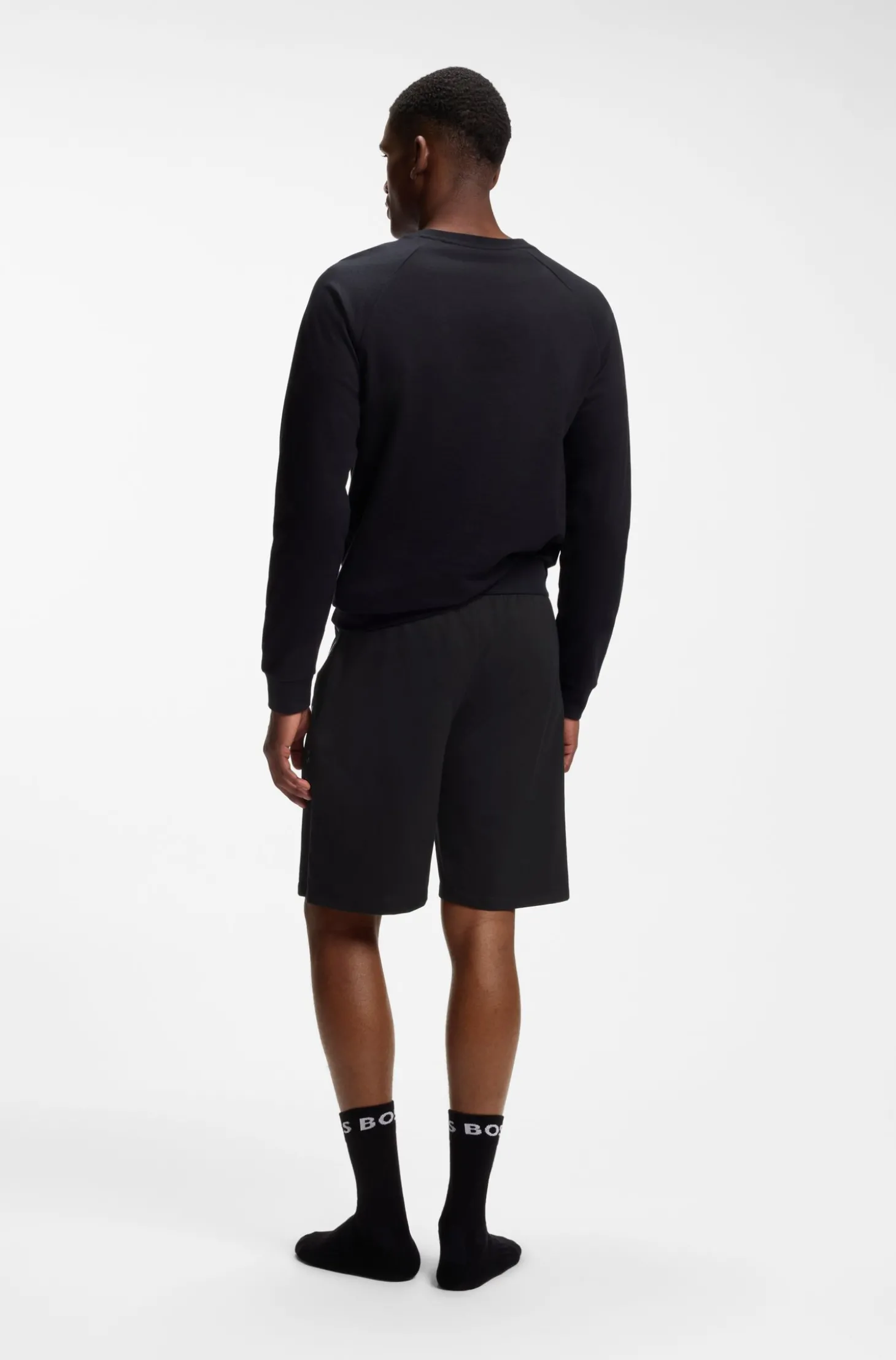 Loungewear-Shorts aus Baumwoll-Terry mit Logo-Print
