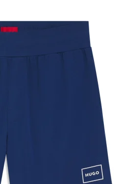 Loungewear-Shorts aus Stretch-Baumwolle mit Logo-Print