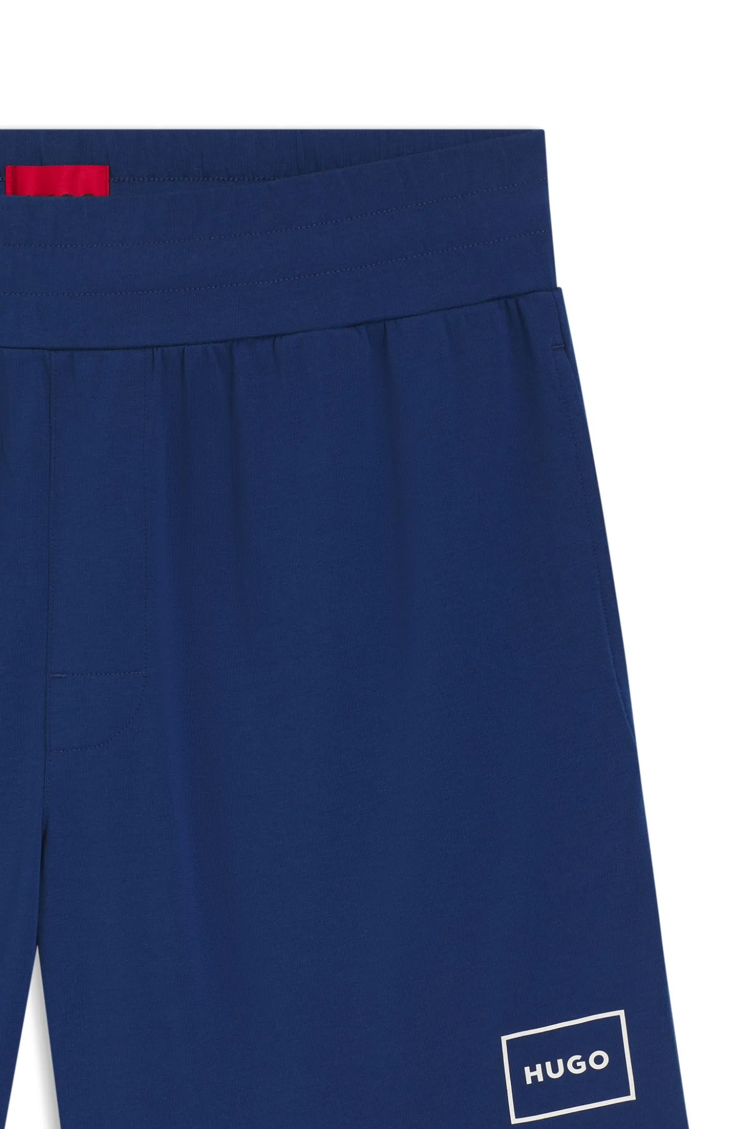 Loungewear-Shorts aus Stretch-Baumwolle mit Logo-Print