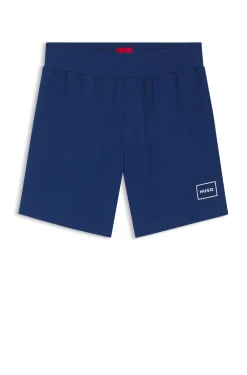 Loungewear-Shorts aus Stretch-Baumwolle mit Logo-Print
