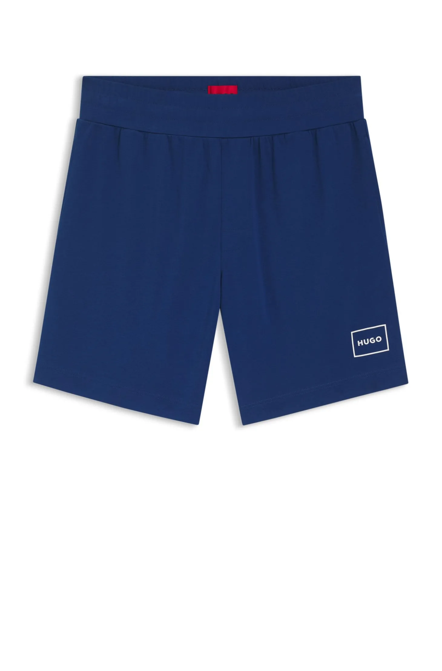 Loungewear-Shorts aus Stretch-Baumwolle mit Logo-Print
