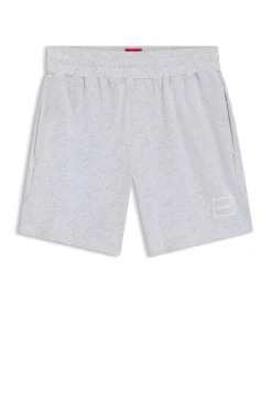 Loungewear-Shorts aus Stretch-Baumwolle mit Logo-Print