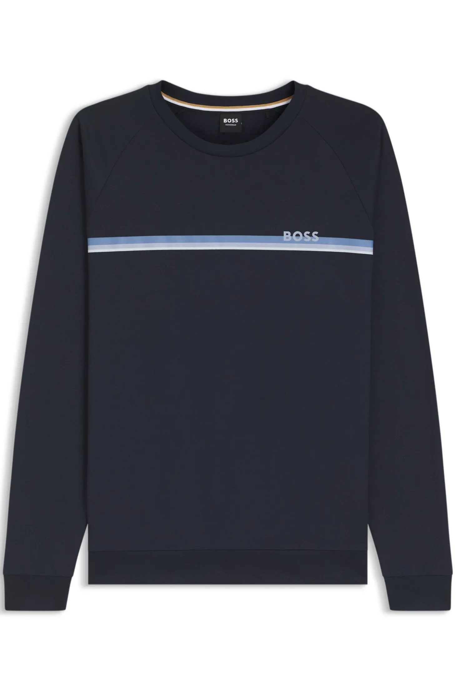 Loungewear-Sweatshirt aus Baumwolle mit Logo auf der Brust