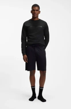 Loungewear-Sweatshirt aus Baumwolle mit Logo auf der Brust