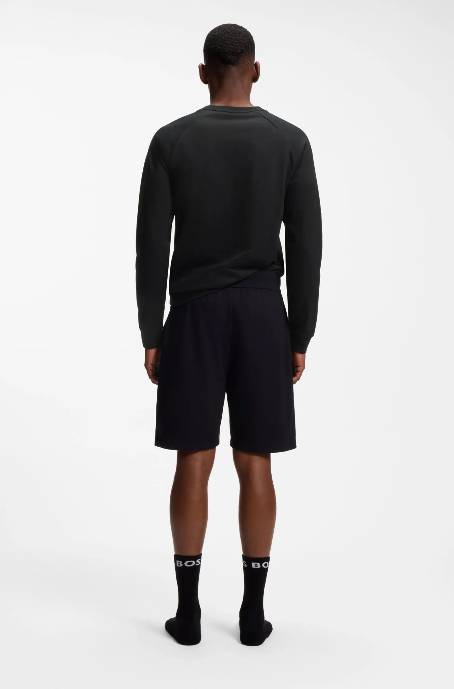 Loungewear-Sweatshirt aus Baumwolle mit Logo auf der Brust