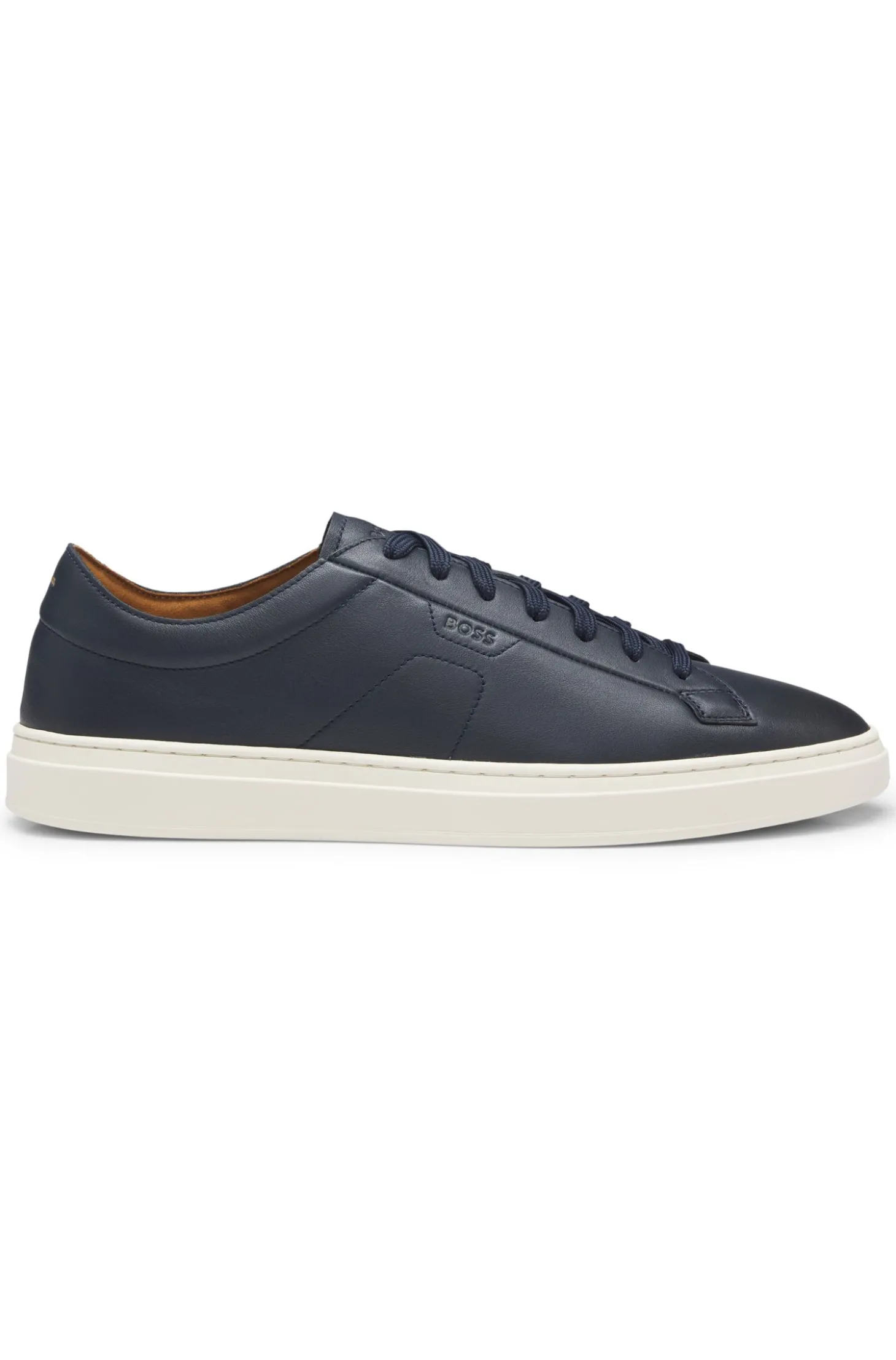 Lowtop Sneakers aus Leder mit Logo-Prägung