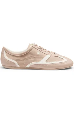 Lowtop Sneakers aus Leder und Veloursleder