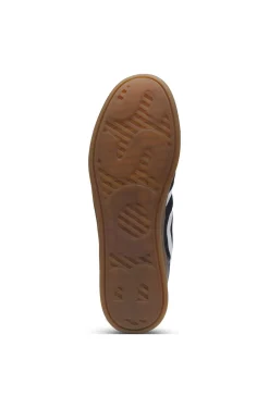 Lowtop Sneakers mit Kontrast-Gummisohle