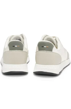 Lowtop Sneakers mit strukturiertem Obermaterial