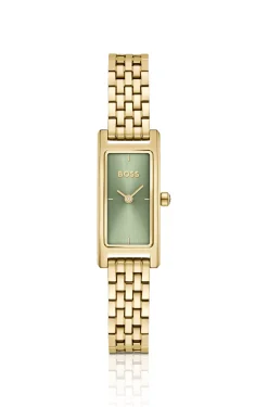 Lucy Allure Uhr mit grünem Zifferblatt und Gliederarmband